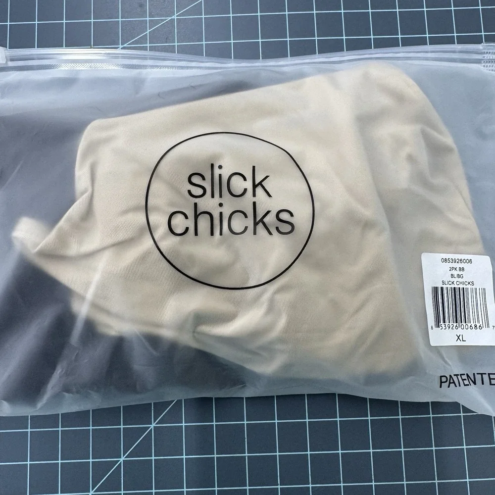 NWT Slick Chicks 2 Pack Briefs Women's Underwear Size‎ XL Beige&Black  Adaptive - Picture 2 of 4